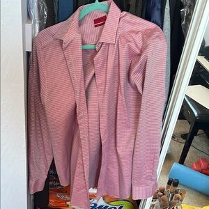 Alfani Men's Pink Casual Button Down Shirt